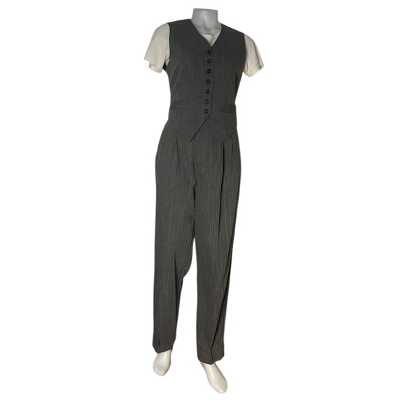 J PETERMAN 3 Piece Pantsuit Longline Jacket Pants Vest Wool Lined Womens VINTAGE - Picture 5 of 16